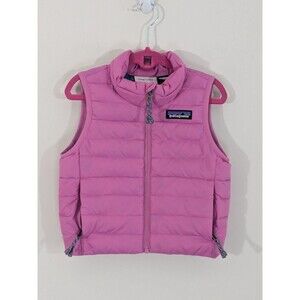 Girls 6-12 Months Patagonia Net Plus Shell Down Sweater Vest Zip Up Puffer Pink